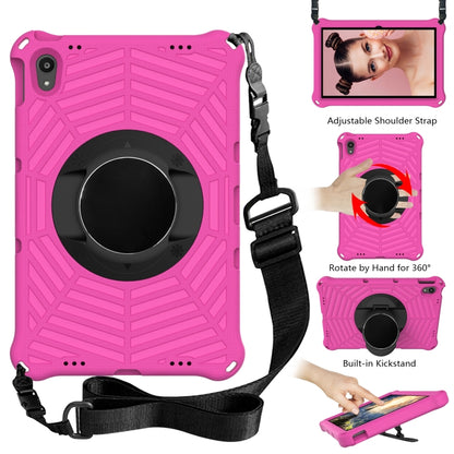 For Lenovo Tab P11 TB-J606F / XiaoXin Pad 11 Spider King EVA Protective Case with Adjustable Shoulder Strap & Holder(Rose Red) - Lenovo by buy2fix | Online Shopping UK | buy2fix