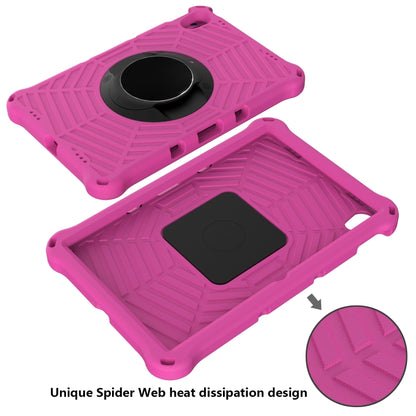 For Lenovo Tab P11 TB-J606F / XiaoXin Pad 11 Spider King EVA Protective Case with Adjustable Shoulder Strap & Holder(Rose Red) - Lenovo by buy2fix | Online Shopping UK | buy2fix