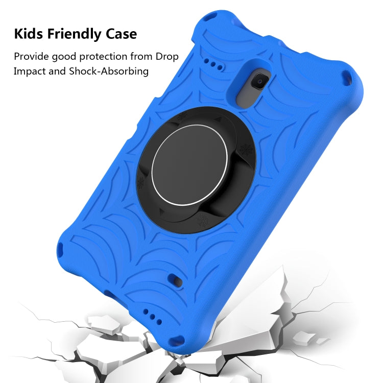 For Samsung Galaxy Tab A 8.0 2018 SM-T387W / SM-T387V & Tab A 8.0 SM-T385 / T380 & Tab 4 T330 & Tab E 8.0 T377 Spider King EVA Protective Case with Adjustable Shoulder Strap & Holder(Blue) - Other Galaxy Tab PC by buy2fix | Online Shopping UK | buy2fix