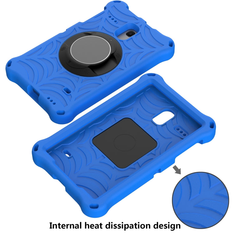 For Samsung Galaxy Tab A 8.0 2018 SM-T387W / SM-T387V & Tab A 8.0 SM-T385 / T380 & Tab 4 T330 & Tab E 8.0 T377 Spider King EVA Protective Case with Adjustable Shoulder Strap & Holder(Blue) - Other Galaxy Tab PC by buy2fix | Online Shopping UK | buy2fix