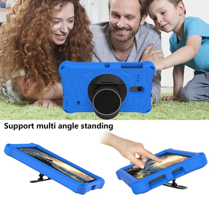 For Samsung Galaxy Tab A 8.0 2018 SM-T387W / SM-T387V & Tab A 8.0 SM-T385 / T380 & Tab 4 T330 & Tab E 8.0 T377 Spider King EVA Protective Case with Adjustable Shoulder Strap & Holder(Blue) - Other Galaxy Tab PC by buy2fix | Online Shopping UK | buy2fix