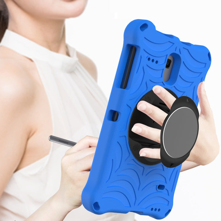For Samsung Galaxy Tab A 8.0 2018 SM-T387W / SM-T387V & Tab A 8.0 SM-T385 / T380 & Tab 4 T330 & Tab E 8.0 T377 Spider King EVA Protective Case with Adjustable Shoulder Strap & Holder(Blue) - Other Galaxy Tab PC by buy2fix | Online Shopping UK | buy2fix