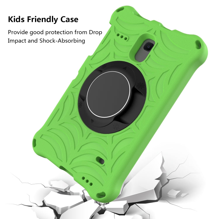 For Samsung Galaxy Tab A 8.0 2018 SM-T387W / SM-T387V & Tab A 8.0 SM-T385 / T380 & Tab 4 T330 & Tab E 8.0 T377 Spider King EVA Protective Case with Adjustable Shoulder Strap & Holder(Green) - Other Galaxy Tab PC by buy2fix | Online Shopping UK | buy2fix