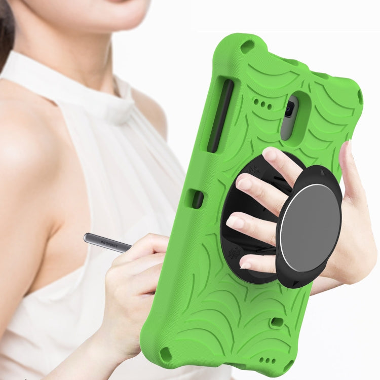 For Samsung Galaxy Tab A 8.0 2018 SM-T387W / SM-T387V & Tab A 8.0 SM-T385 / T380 & Tab 4 T330 & Tab E 8.0 T377 Spider King EVA Protective Case with Adjustable Shoulder Strap & Holder(Green) - Other Galaxy Tab PC by buy2fix | Online Shopping UK | buy2fix
