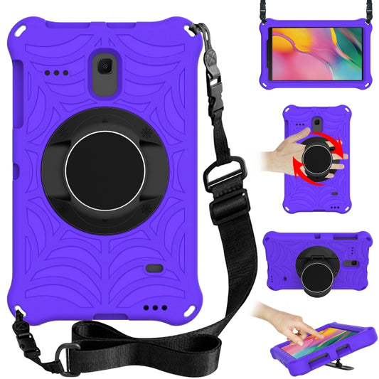For Samsung Galaxy Tab A 8.0 2018 SM-T387W / SM-T387V & Tab A 8.0 SM-T385 / T380 & Tab 4 T330 & Tab E 8.0 T377 Spider King EVA Protective Case with Adjustable Shoulder Strap & Holder(Purple) - Other Galaxy Tab PC by buy2fix | Online Shopping UK | buy2fix