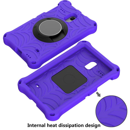 For Samsung Galaxy Tab A 8.0 2018 SM-T387W / SM-T387V & Tab A 8.0 SM-T385 / T380 & Tab 4 T330 & Tab E 8.0 T377 Spider King EVA Protective Case with Adjustable Shoulder Strap & Holder(Purple) - Other Galaxy Tab PC by buy2fix | Online Shopping UK | buy2fix