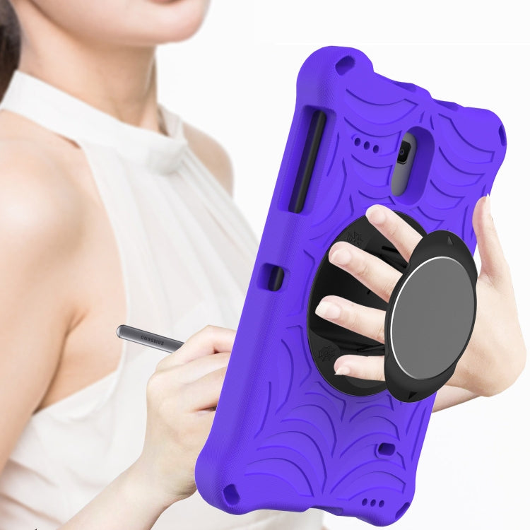 For Samsung Galaxy Tab A 8.0 2018 SM-T387W / SM-T387V & Tab A 8.0 SM-T385 / T380 & Tab 4 T330 & Tab E 8.0 T377 Spider King EVA Protective Case with Adjustable Shoulder Strap & Holder(Purple) - Other Galaxy Tab PC by buy2fix | Online Shopping UK | buy2fix