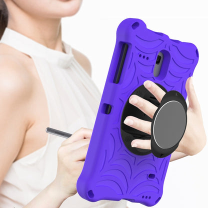 For Samsung Galaxy Tab A 8.0 2018 SM-T387W / SM-T387V & Tab A 8.0 SM-T385 / T380 & Tab 4 T330 & Tab E 8.0 T377 Spider King EVA Protective Case with Adjustable Shoulder Strap & Holder(Purple) - Other Galaxy Tab PC by buy2fix | Online Shopping UK | buy2fix