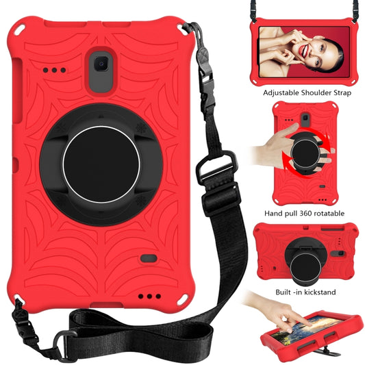 For Samsung Galaxy Tab A 8.0 2018 SM-T387W / SM-T387V & Tab A 8.0 SM-T385 / T380 & Tab 4 T330 & Tab E 8.0 T377 Spider King EVA Protective Case with Adjustable Shoulder Strap & Holder(Red) - Other Galaxy Tab PC by buy2fix | Online Shopping UK | buy2fix