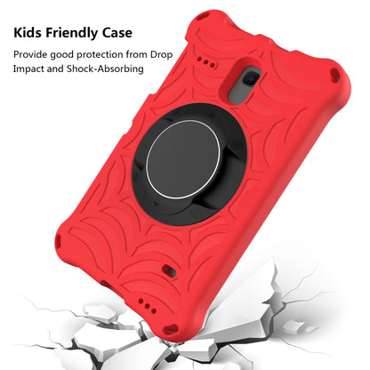 For Samsung Galaxy Tab A 8.0 2018 SM-T387W / SM-T387V & Tab A 8.0 SM-T385 / T380 & Tab 4 T330 & Tab E 8.0 T377 Spider King EVA Protective Case with Adjustable Shoulder Strap & Holder(Red) - Other Galaxy Tab PC by buy2fix | Online Shopping UK | buy2fix