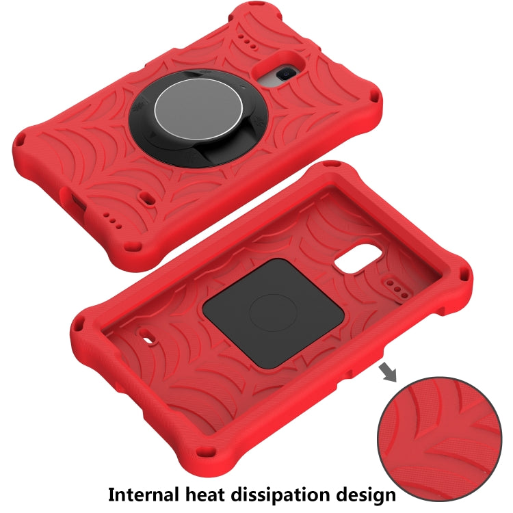 For Samsung Galaxy Tab A 8.0 2018 SM-T387W / SM-T387V & Tab A 8.0 SM-T385 / T380 & Tab 4 T330 & Tab E 8.0 T377 Spider King EVA Protective Case with Adjustable Shoulder Strap & Holder(Red) - Other Galaxy Tab PC by buy2fix | Online Shopping UK | buy2fix