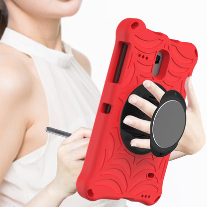 For Samsung Galaxy Tab A 8.0 2018 SM-T387W / SM-T387V & Tab A 8.0 SM-T385 / T380 & Tab 4 T330 & Tab E 8.0 T377 Spider King EVA Protective Case with Adjustable Shoulder Strap & Holder(Red) - Other Galaxy Tab PC by buy2fix | Online Shopping UK | buy2fix