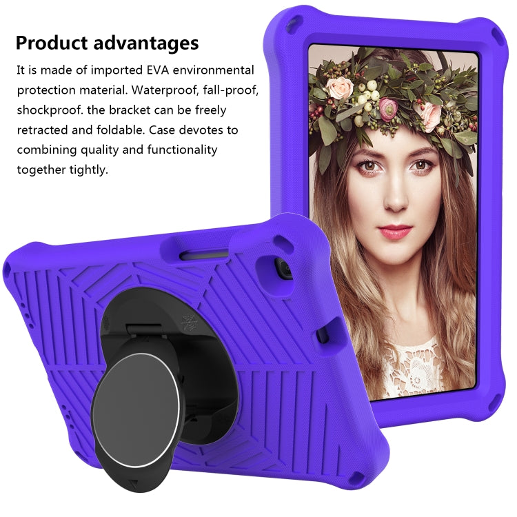 For Samsung Galaxy Tab A 8.0 2019 SM-T290 / SM-T295 Spider King EVA Protective Case with Adjustable Shoulder Strap & Holder(Purple) - Other Galaxy Tab PC by buy2fix | Online Shopping UK | buy2fix