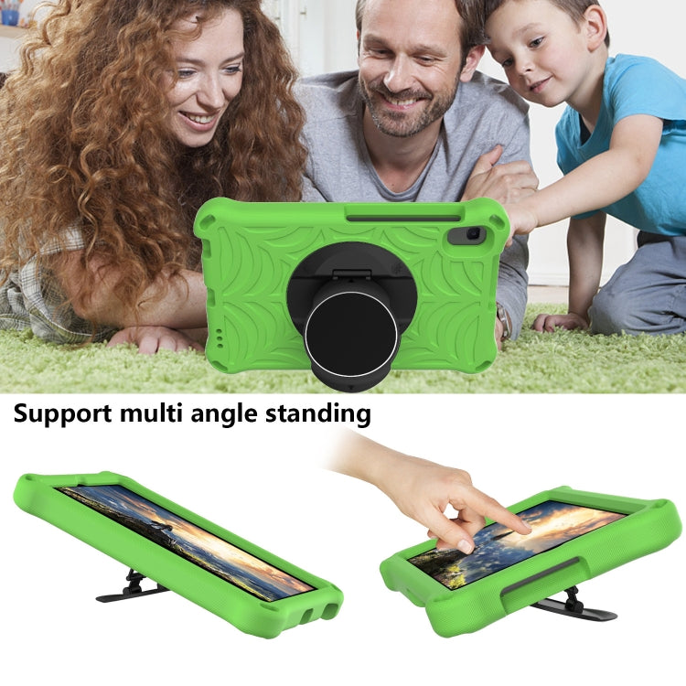 For Samsung Galaxy Tab A 8.4 2020 SM-T307U Spider King EVA Protective Case with Adjustable Shoulder Strap & Holder(Green) - Tab A 8.4 (2020) by buy2fix | Online Shopping UK | buy2fix