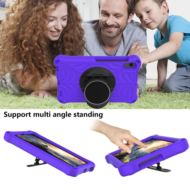 For Samsung Galaxy Tab A 8.4 2020 SM-T307U Spider King EVA Protective Case with Adjustable Shoulder Strap & Holder(Purple) - Tab A 8.4 (2020) by buy2fix | Online Shopping UK | buy2fix
