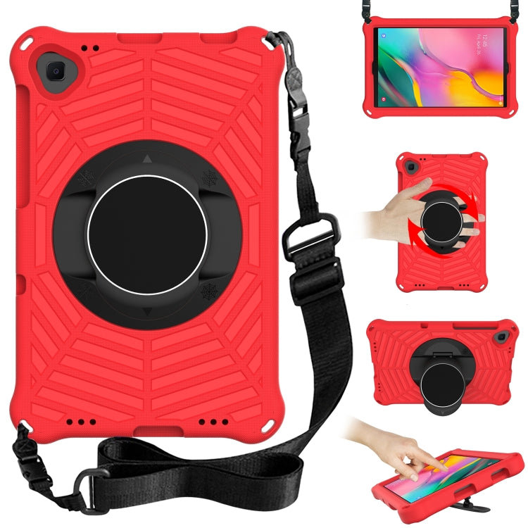 For Samsung Galaxy Tab A 10.1 2019 SM-T515 / SM-T510 & Lenovo Tab M10 FHD Plus 2nd Gen 10.3 inch TB-X606 Spider King EVA Protective Case with Adjustable Shoulder Strap & Holder(Red) - Tab A 10.1 (2019) T510 / T515 by buy2fix | Online Shopping UK | buy2fix