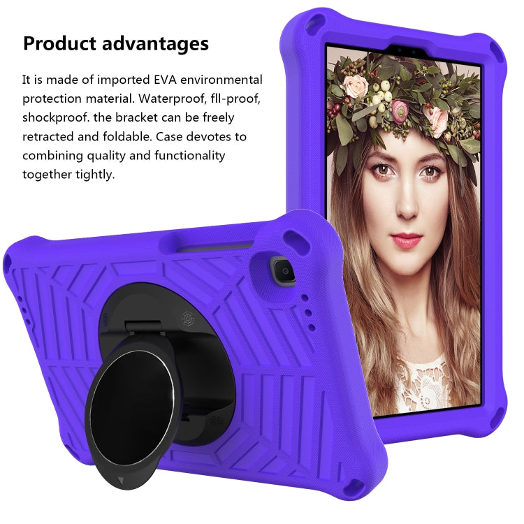 For Samsung Galaxy Tab A7 Lite 8.7 SM-T220 / SM-T225 Spider King EVA Protective Case with Adjustable Shoulder Strap & Holder(Purple) - Tab A7 Lite T220 / T225 by buy2fix | Online Shopping UK | buy2fix