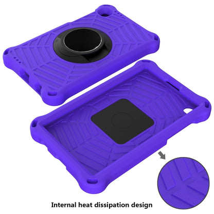 For Samsung Galaxy Tab A7 Lite 8.7 SM-T220 / SM-T225 Spider King EVA Protective Case with Adjustable Shoulder Strap & Holder(Purple) - Tab A7 Lite T220 / T225 by buy2fix | Online Shopping UK | buy2fix