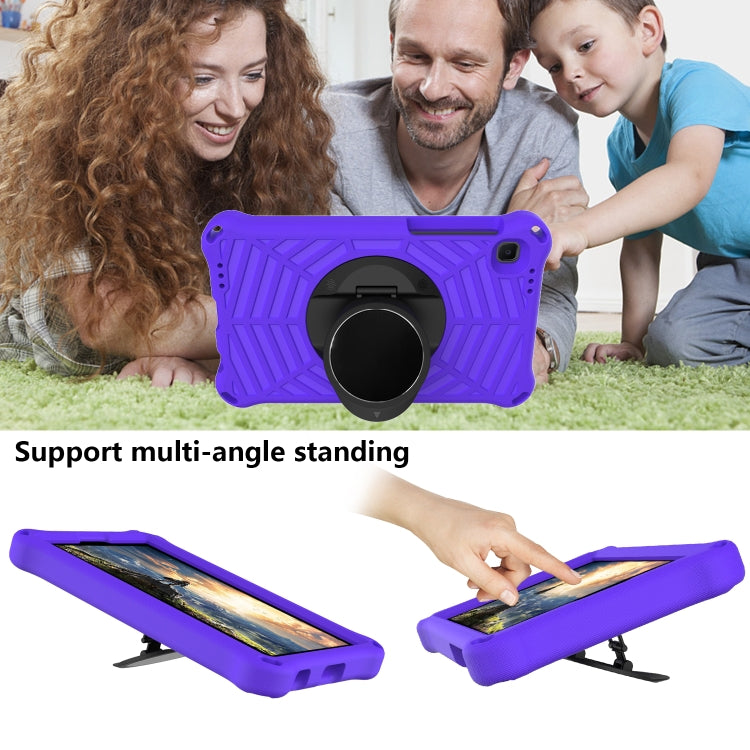 For Samsung Galaxy Tab A7 Lite 8.7 SM-T220 / SM-T225 Spider King EVA Protective Case with Adjustable Shoulder Strap & Holder(Purple) - Tab A7 Lite T220 / T225 by buy2fix | Online Shopping UK | buy2fix