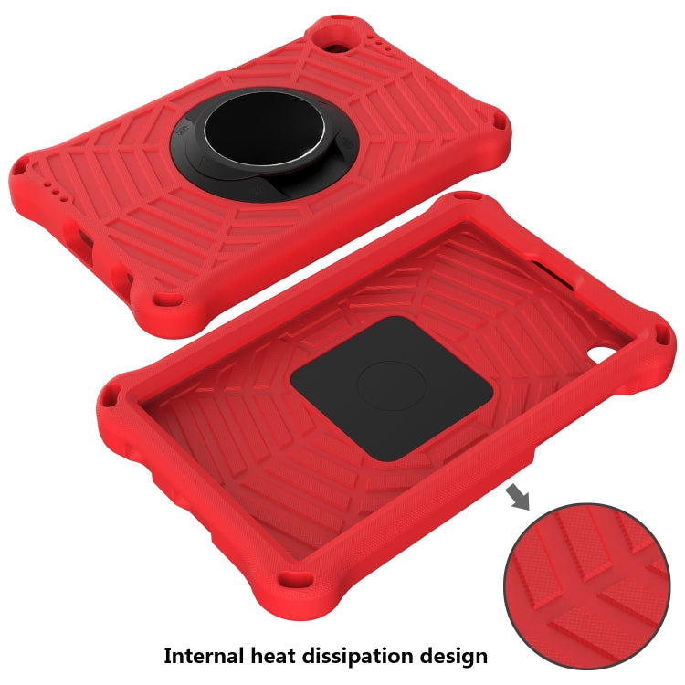 For Samsung Galaxy Tab A7 Lite 8.7 SM-T220 / SM-T225 Spider King EVA Protective Case with Adjustable Shoulder Strap & Holder(Red) - Tab A7 Lite T220 / T225 by buy2fix | Online Shopping UK | buy2fix