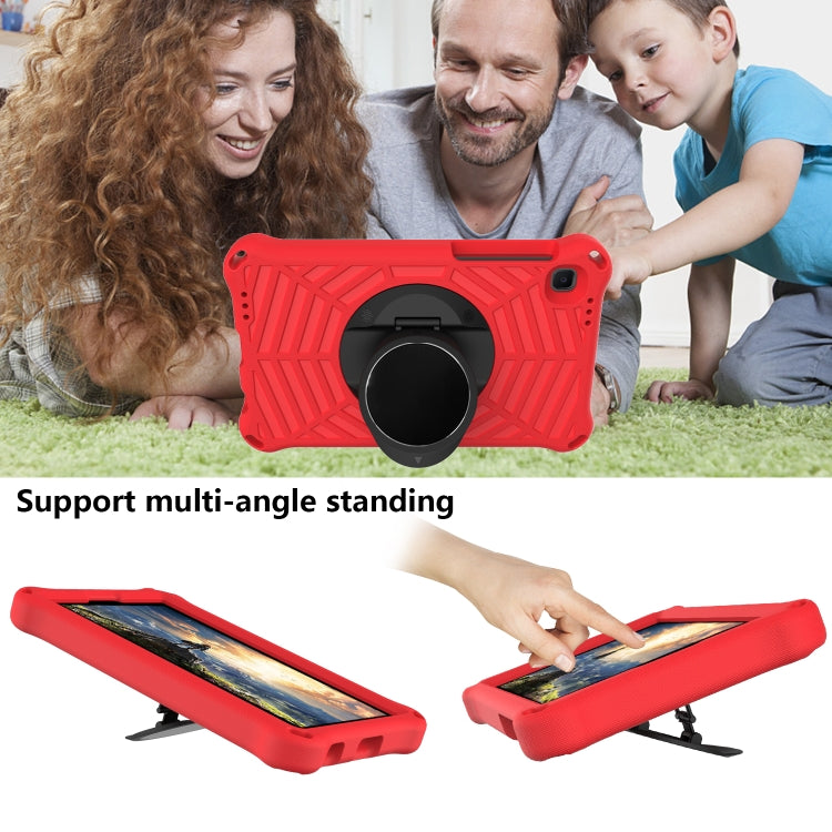 For Samsung Galaxy Tab A7 Lite 8.7 SM-T220 / SM-T225 Spider King EVA Protective Case with Adjustable Shoulder Strap & Holder(Red) - Tab A7 Lite T220 / T225 by buy2fix | Online Shopping UK | buy2fix