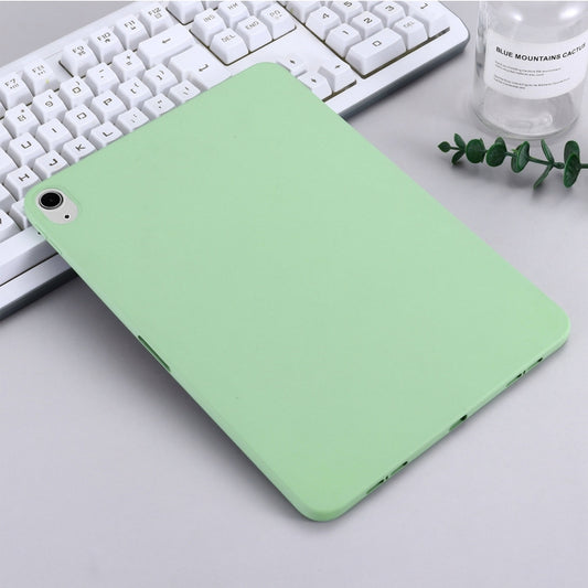 Solid Color Liquid Silicone Shockpoof Tablet Case For iPad Air 11 2024 / Air 2022 / 2020 10.9(Green) by buy2fix