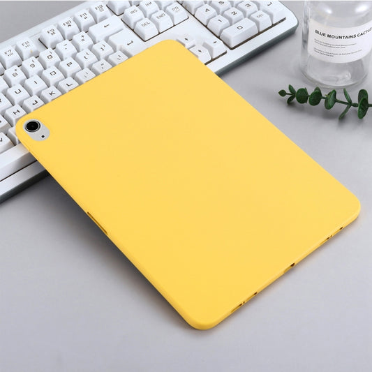 Solid Color Liquid Silicone Shockpoof Tablet Case For iPad Air 11 2024 / Air 2022 / 2020 10.9(Yellow) - iPad Air (2022) / (2020) 10.9 Cases by buy2fix | Online Shopping UK | buy2fix
