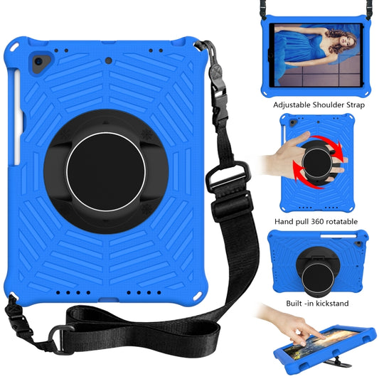 Spider King EVA Protective Case with Adjustable Shoulder Strap & Holder & Pen Slot For iPad 9.7 2018 & 2017 / Pro 9.7 / Air 2 / Air(Blue) - iPad 9.7 (2018) & (2017) Cases by buy2fix | Online Shopping UK | buy2fix
