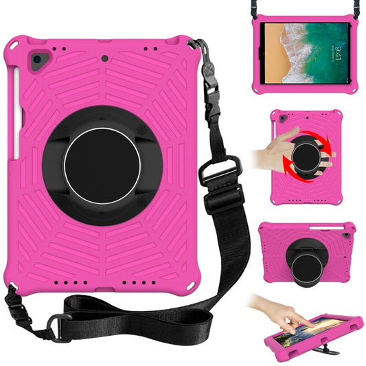 Spider King EVA Protective Case with Adjustable Shoulder Strap & Holder & Pen Slot For iPad 9.7 2018 & 2017 / Pro 9.7 / Air 2 / Air(Rose Red) - iPad 9.7 (2018) & (2017) Cases by buy2fix | Online Shopping UK | buy2fix