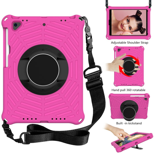 Spider King EVA Protective Case with Adjustable Shoulder Strap & Holder & Pen Slot For iPad 9.7 2018 & 2017 / Pro 9.7 / Air 2 / Air(Rose Red) - iPad 9.7 (2018) & (2017) Cases by buy2fix | Online Shopping UK | buy2fix