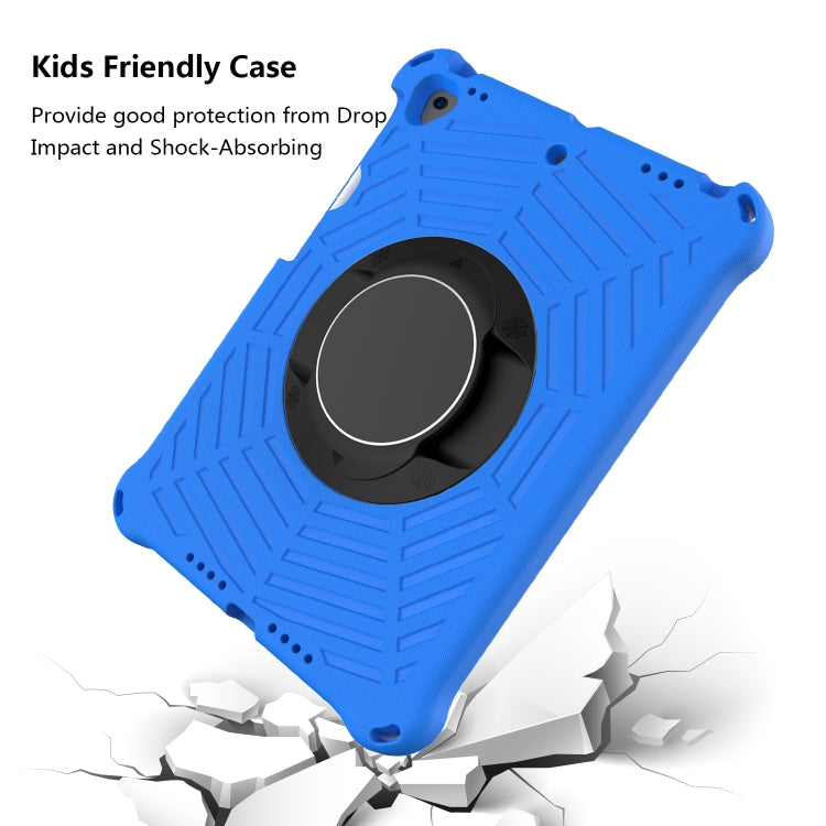 For iPad 10.2 2021 / 2020 / 2019 Spider King EVA Protective Case with Adjustable Shoulder Strap & Holder & Pen Slot(Blue) - iPad 10.2 Cases by buy2fix | Online Shopping UK | buy2fix