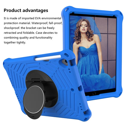 For iPad 10.2 2021 / 2020 / 2019 Spider King EVA Protective Case with Adjustable Shoulder Strap & Holder & Pen Slot(Blue) - iPad 10.2 Cases by buy2fix | Online Shopping UK | buy2fix