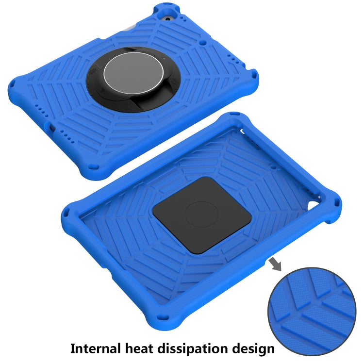 For iPad 10.2 2021 / 2020 / 2019 Spider King EVA Protective Case with Adjustable Shoulder Strap & Holder & Pen Slot(Blue) - iPad 10.2 Cases by buy2fix | Online Shopping UK | buy2fix