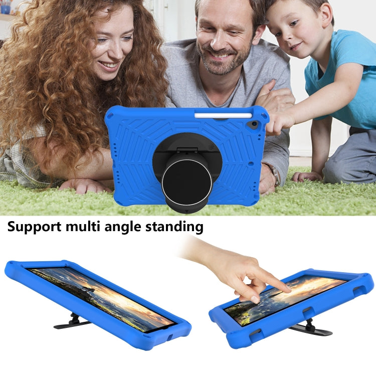 For iPad 10.2 2021 / 2020 / 2019 Spider King EVA Protective Case with Adjustable Shoulder Strap & Holder & Pen Slot(Blue) - iPad 10.2 Cases by buy2fix | Online Shopping UK | buy2fix