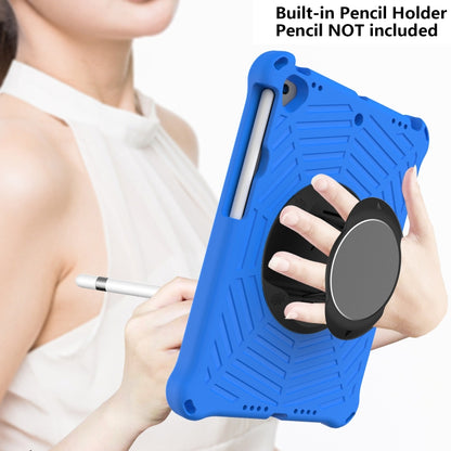 For iPad 10.2 2021 / 2020 / 2019 Spider King EVA Protective Case with Adjustable Shoulder Strap & Holder & Pen Slot(Blue) - iPad 10.2 Cases by buy2fix | Online Shopping UK | buy2fix