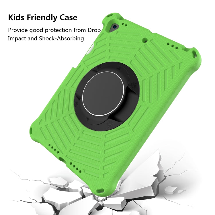 For iPad 10.2 2021 / 2020 / 2019 Spider King EVA Protective Case with Adjustable Shoulder Strap & Holder & Pen Slot(Green) - iPad 10.2 Cases by buy2fix | Online Shopping UK | buy2fix