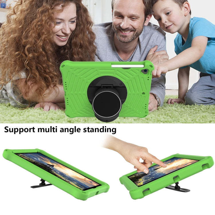 For iPad 10.2 2021 / 2020 / 2019 Spider King EVA Protective Case with Adjustable Shoulder Strap & Holder & Pen Slot(Green) - iPad 10.2 Cases by buy2fix | Online Shopping UK | buy2fix