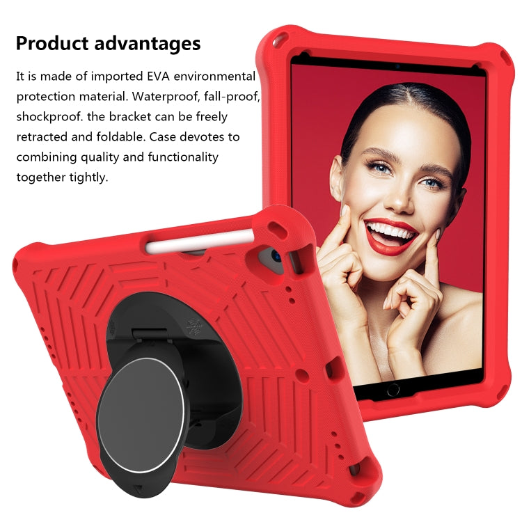 For iPad 10.2 2021 / 2020 / 2019 Spider King EVA Protective Case with Adjustable Shoulder Strap & Holder & Pen Slot(Red) - iPad 10.2 Cases by buy2fix | Online Shopping UK | buy2fix