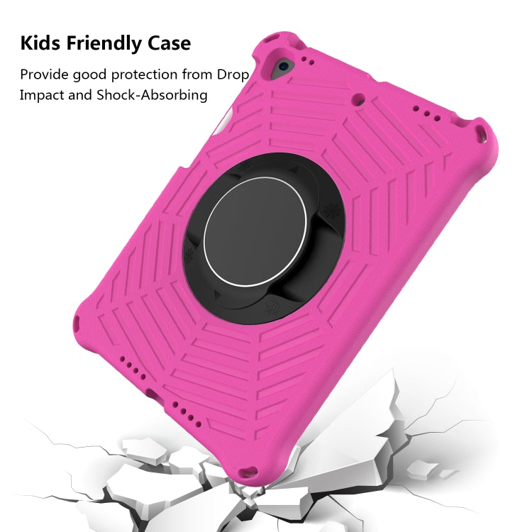 For iPad 10.2 2021 / 2020 / 2019 Spider King EVA Protective Case with Adjustable Shoulder Strap & Holder & Pen Slot(Rose Red) - iPad 10.2 Cases by buy2fix | Online Shopping UK | buy2fix