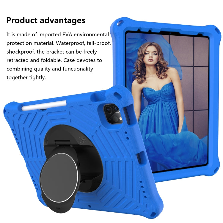 Spider King EVA Protective Tablet Case with Adjustable Shoulder Strap & Holder & Pen Slot For iPad Pro 11 2022 / 2021 & 2020 & 2018 /  Air 2020 / Air 2022 10.9(Blue) - iPad Pro 11 (2022/2021) Cases by buy2fix | Online Shopping UK | buy2fix