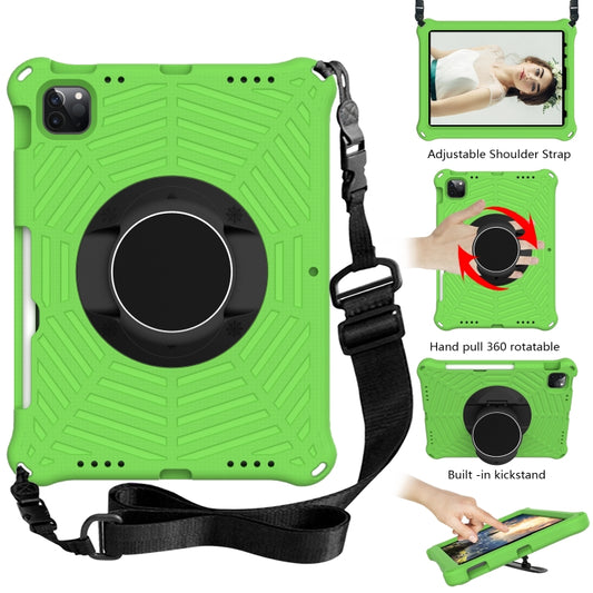 Spider King EVA Protective Tablet Case with Adjustable Shoulder Strap & Holder & Pen Slot For iPad Pro 11 inch 2021 & 2020 & 2018 /  Air 2020 / Air 2022 10.9(Green) - iPad Pro 11 (2022/2021) Cases by buy2fix | Online Shopping UK | buy2fix