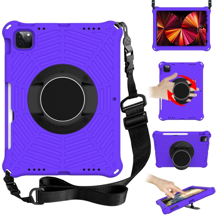 Spider King EVA Protective Tablet Case with Adjustable Shoulder Strap & Holder & Pen Slot For iPad Pro 11 2022 / 2021 & 2020 & 2018 /  Air 2020 / Air 2022 10.9(Purple) - iPad Pro 11 (2022/2021) Cases by buy2fix | Online Shopping UK | buy2fix