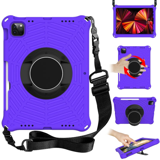 Spider King EVA Protective Tablet Case with Adjustable Shoulder Strap & Holder & Pen Slot For iPad Pro 11 2022 / 2021 & 2020 & 2018 /  Air 2020 / Air 2022 10.9(Purple) - iPad Pro 11 (2022/2021) Cases by buy2fix | Online Shopping UK | buy2fix