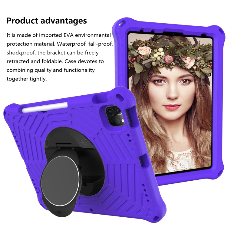 Spider King EVA Protective Tablet Case with Adjustable Shoulder Strap & Holder & Pen Slot For iPad Pro 11 2022 / 2021 & 2020 & 2018 /  Air 2020 / Air 2022 10.9(Purple) - iPad Pro 11 (2022/2021) Cases by buy2fix | Online Shopping UK | buy2fix