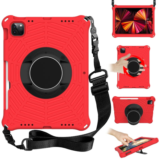 Spider King EVA Protective Tablet Case with Adjustable Shoulder Strap & Holder & Pen Slot For iPad Pro 11 2022 / 2021 & 2020 & 2018 /  Air 2020 / Air 2022 10.9(Red) - iPad Pro 11 (2022/2021) Cases by buy2fix | Online Shopping UK | buy2fix