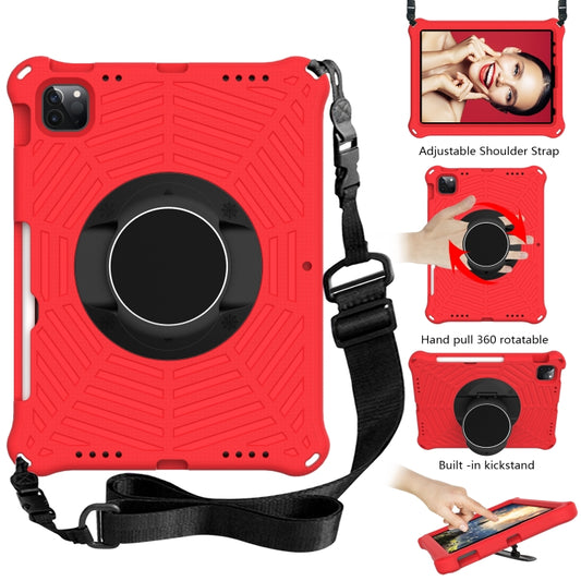 Spider King EVA Protective Tablet Case with Adjustable Shoulder Strap & Holder & Pen Slot For iPad Pro 11 2022 / 2021 & 2020 & 2018 /  Air 2020 / Air 2022 10.9(Red) - iPad Pro 11 (2022/2021) Cases by buy2fix | Online Shopping UK | buy2fix