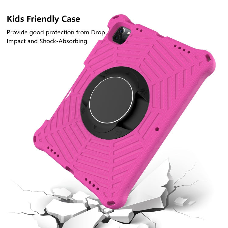 Spider King EVA Protective Tablet Case with Adjustable Shoulder Strap & Holder & Pen Slot For iPad Pro 11 2022 / 2021 & 2020 & 2018 /  Air 2020 / Air 2022 10.9(Rose Red) - iPad Pro 11 (2022/2021) Cases by buy2fix | Online Shopping UK | buy2fix