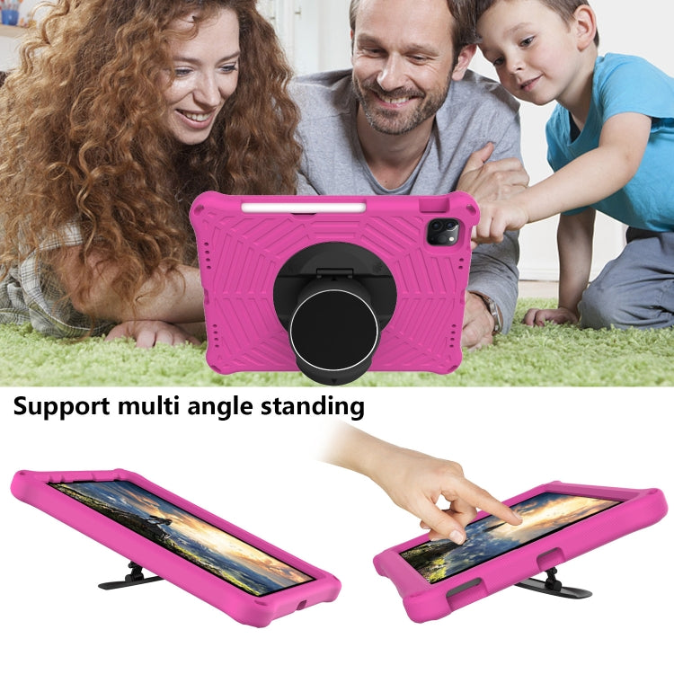 Spider King EVA Protective Tablet Case with Adjustable Shoulder Strap & Holder & Pen Slot For iPad Pro 11 2022 / 2021 & 2020 & 2018 /  Air 2020 / Air 2022 10.9(Rose Red) - iPad Pro 11 (2022/2021) Cases by buy2fix | Online Shopping UK | buy2fix