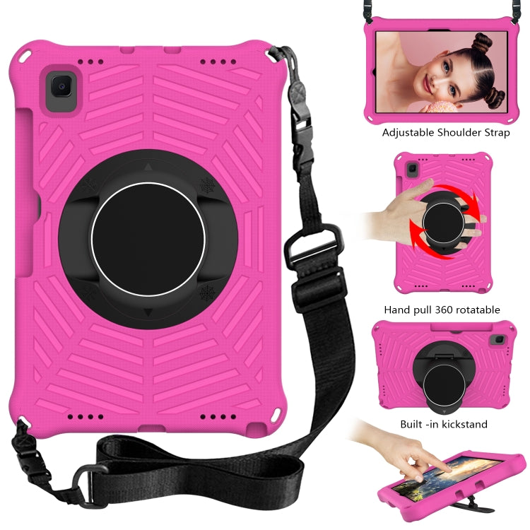 Spider King EVA Protective Case with Adjustable Shoulder Strap & Holder & Pen Slot For Samsung Galaxy Tab S5e 10.5 SM-T720 / SM-T725(Rose Red) - Tab S5E 10.5 T720 / T725 by buy2fix | Online Shopping UK | buy2fix