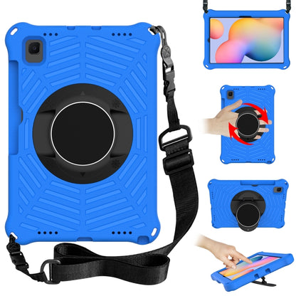 Spider King EVA Protective Case with Adjustable Shoulder Strap & Holder & Pen Slot For Samsung Galaxy Tab S6 Lite SM-P610 / SM-P615 / Tab A7 10.4 T500 / T860 / T720(Blue) - Tab S6 Lite P610 / P615 by buy2fix | Online Shopping UK | buy2fix